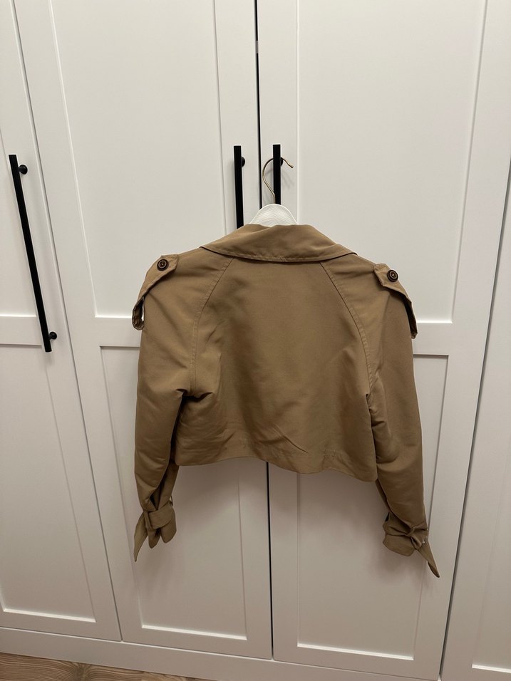 Trendyolmilla crop trençkot - Görsel 2