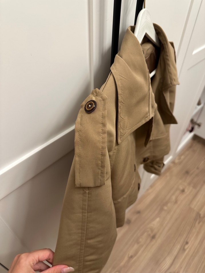 Trendyolmilla crop trençkot - Görsel 3