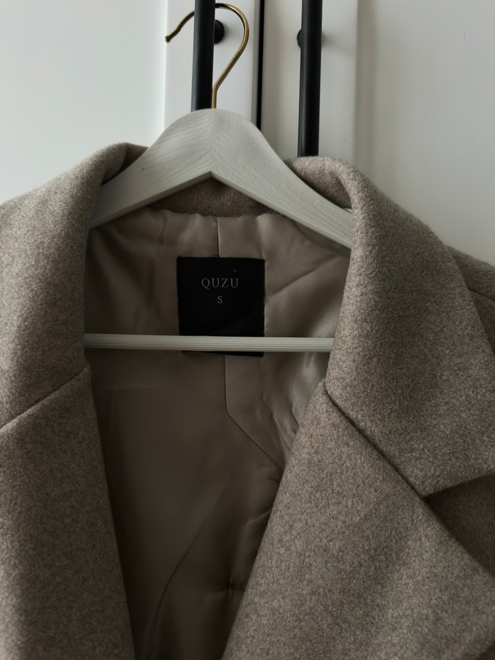 Belden oturtmalı nubuk ceket - Görsel 5