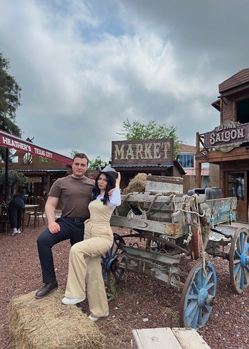 Bej Straplez Uzun Kadın Tulum - Görsel 6