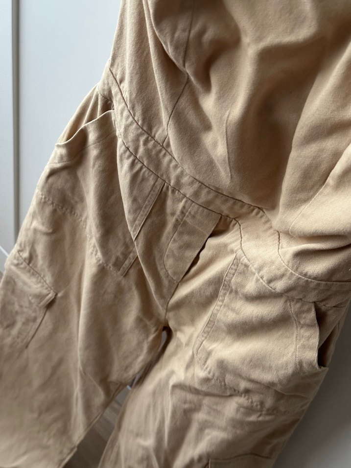 Bej Straplez Uzun Kadın Tulum - Görsel 3