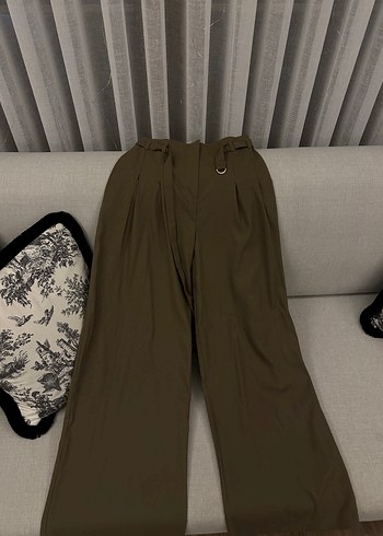 Pileli kumaş pantolon - Görsel 7