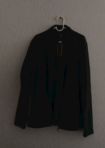 m Beden Siyah Fermuarlı Erkek Polar Sweatshirt