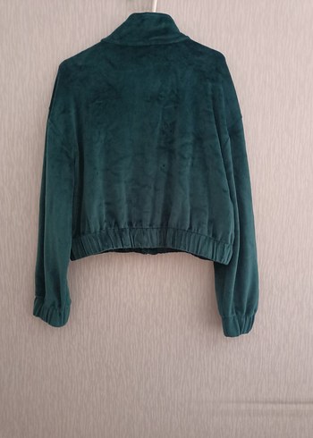 m Beden Lumberjack fermuarlı kadın sweatshirt