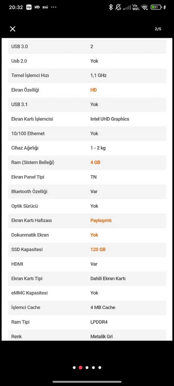 CASPER NİRVANA C370 LAPTOP - Görsel 2