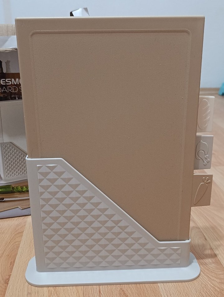 MOI Plastik Standlu Kesme Tahtası 4'lü Set - Görsel 2