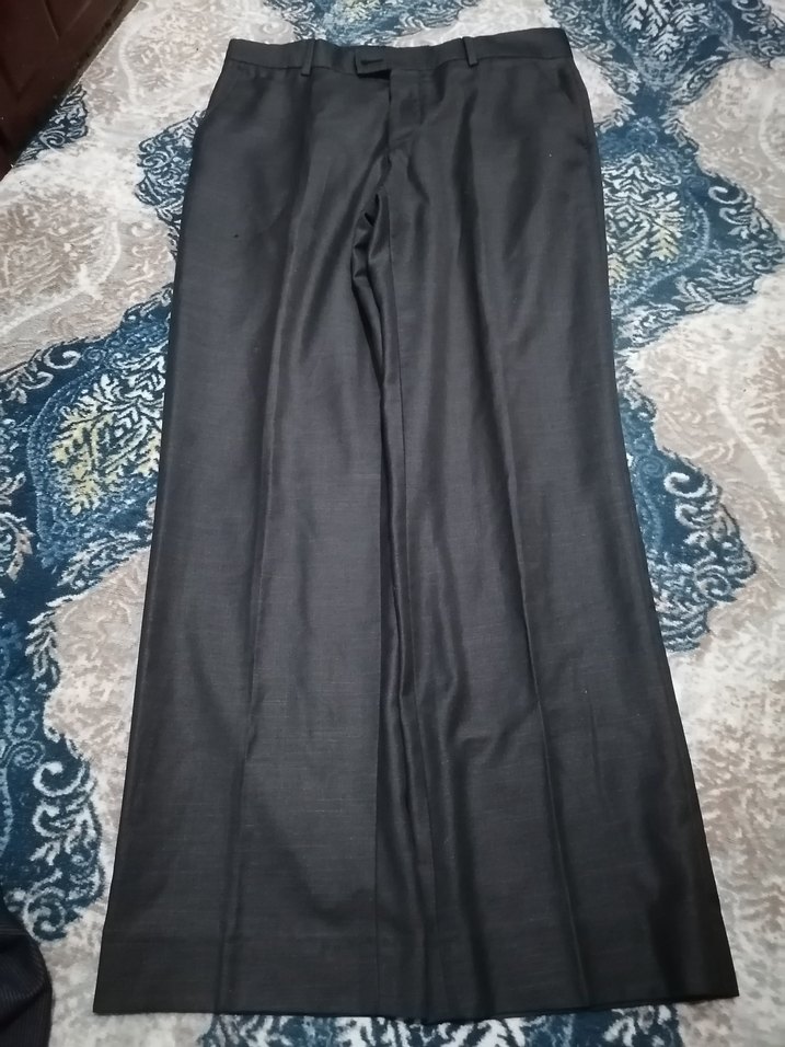 Gri Regular Fit Erkek Ofis Pantolonu - Görsel 2