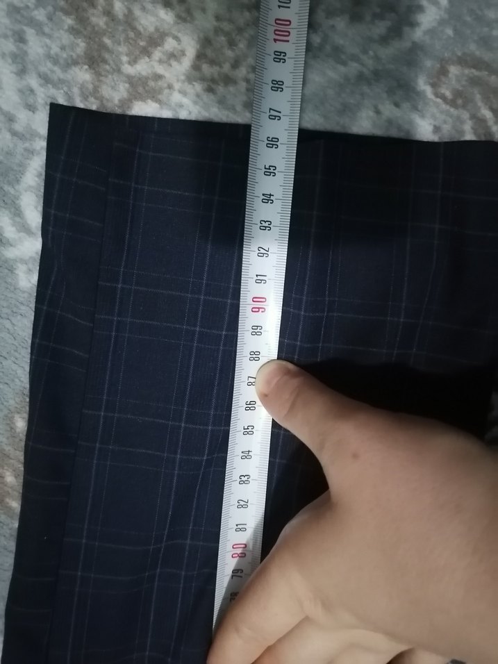 Lacivert desenli erkek kumaş pantalon - Görsel 4