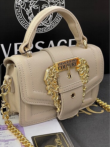 Versace Versace çapraz çanta bej