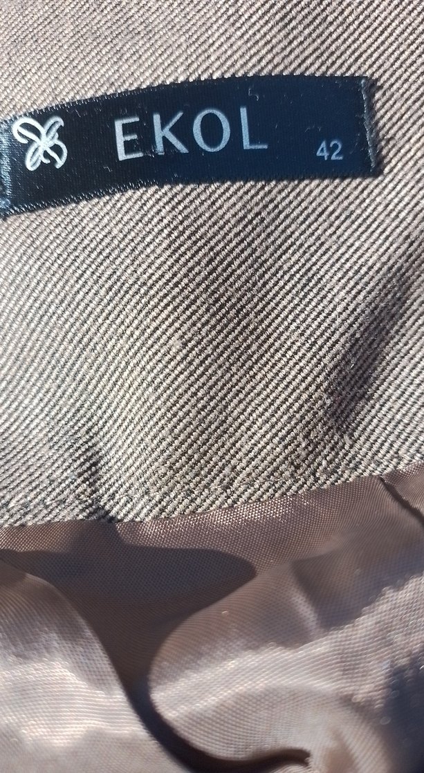 kahve Pliseli  Midi Etek - Görsel 3