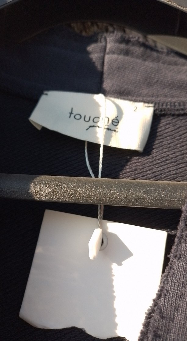 Gri Keten Kadın Uzun Düğmeli Kaban - Görsel 2