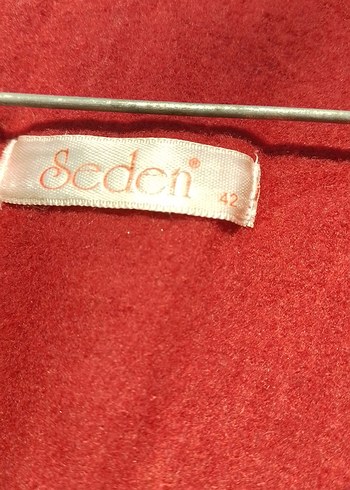 Kırmızı Fermuarlı Uzun Kadın Kaban - Görsel 3