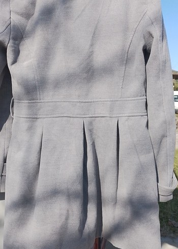 Gri Volanlı Uzun Kollu Kaban - Görsel 3