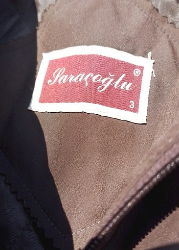 Drapeli Uzun Kahverengi  satan Kadın Ceket - Görsel 3