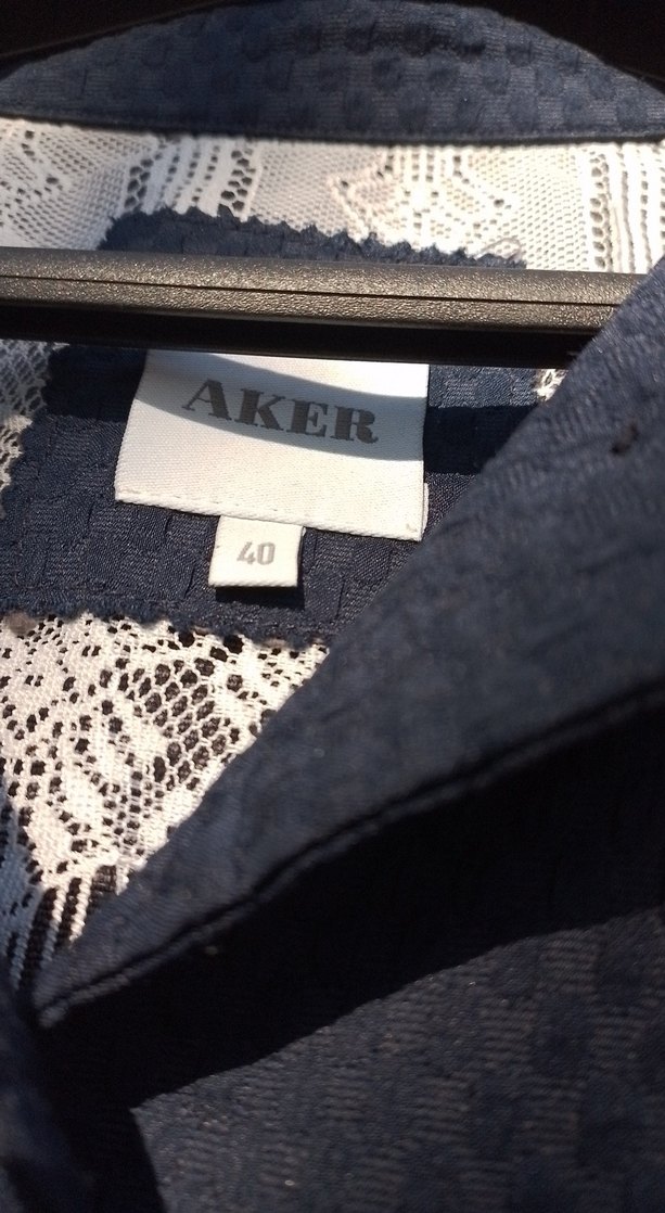 Lacivert Kadın Uzun Düğmeli Klasik Kaban - Görsel 2