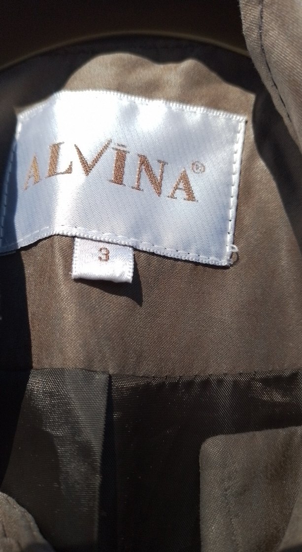 Kahverengi Süet Uzun Kadın Kaban - Görsel 2