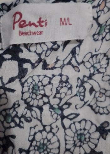 Penti Bohem V Yaka Kısa Kollu Gri Poncho