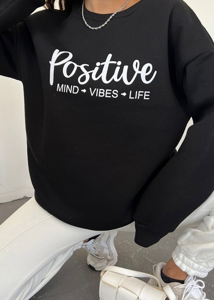 3 ip şardonlu kışlık sweatshirt - Görsel 4