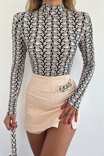 VİSKON DESENLİ BLUZ - Görsel 8