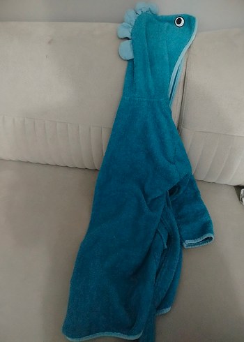 Mavi Erkek Çocuk Bornoz - Görsel 2