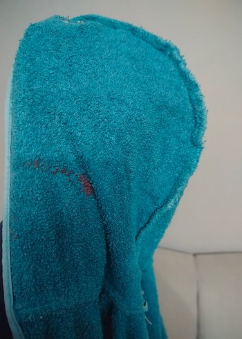 Mavi Erkek Çocuk Bornoz - Görsel 4