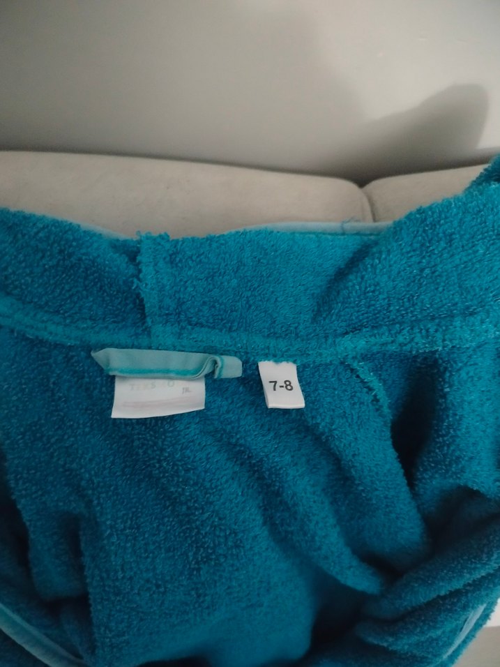 Mavi Erkek Çocuk Bornoz - Görsel 3