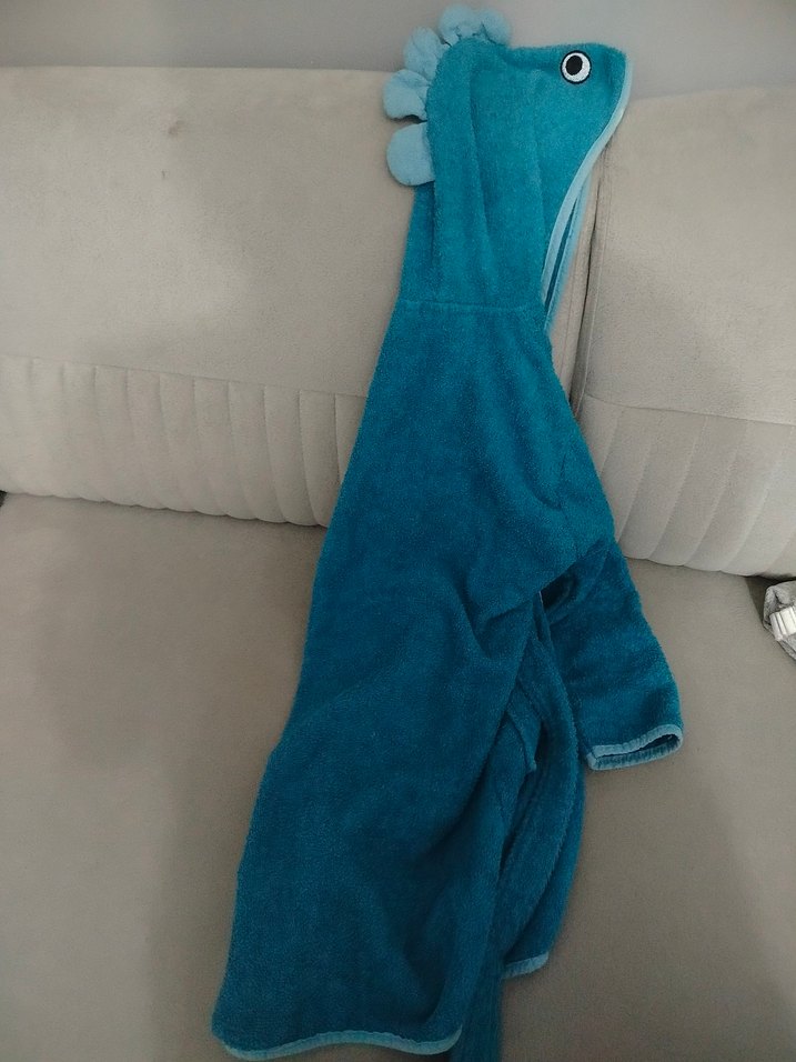 Mavi Erkek Çocuk Bornoz - Görsel 2