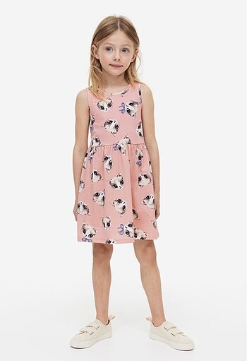 8 Yaş Beden H&M Yeni Sezon Kız Çocuk Yazlık Elbise