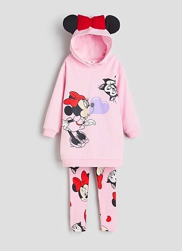 H&M 2 li Kız Çocuk Mickey Takım