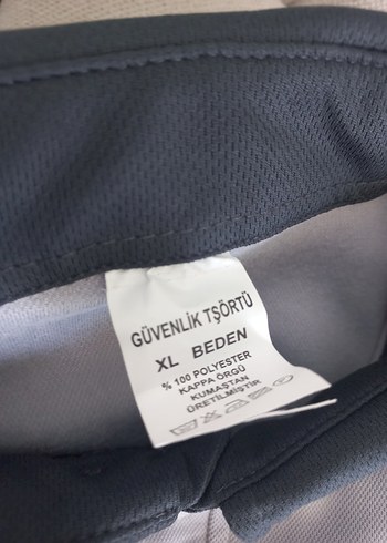 Gri Erkek Güvenlik Tişörtü XL