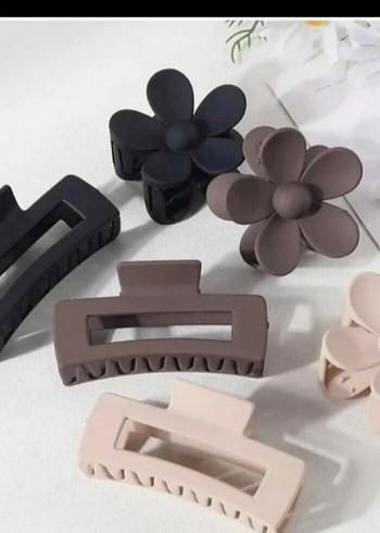 Minimalist Plastik Saç Tokası Seti