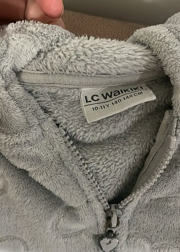 Kız Çocuk Gri Düğmeli Kolsuz Yelek - Görsel 2