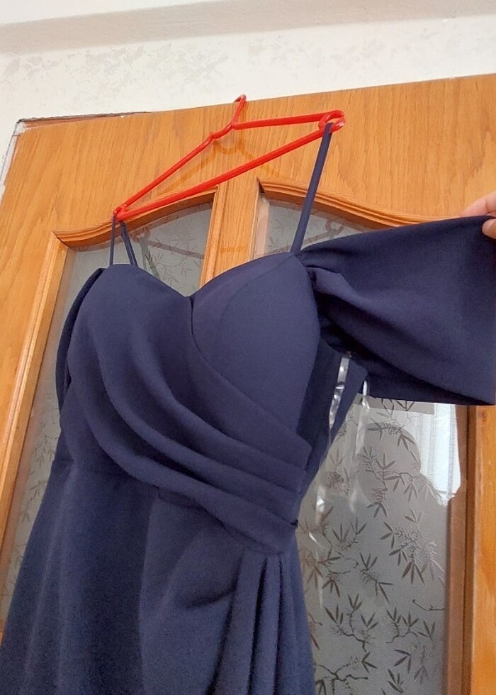 40-42 beden gece mavisi abiye - Görsel 4