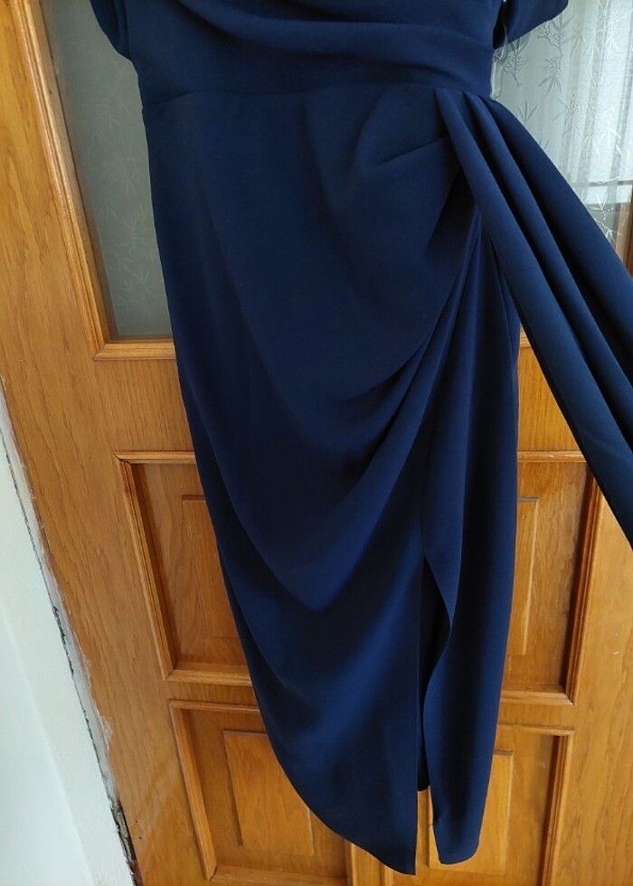 40-42 beden gece mavisi abiye - Görsel 5