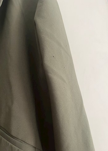 36 Beden haki Renk Düğmeli, Normal Boy, Minimalist Kadın Blazer
