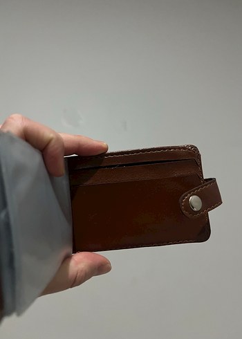 Koyu Kahverengi Minimalist Cüzdan - Görsel 5