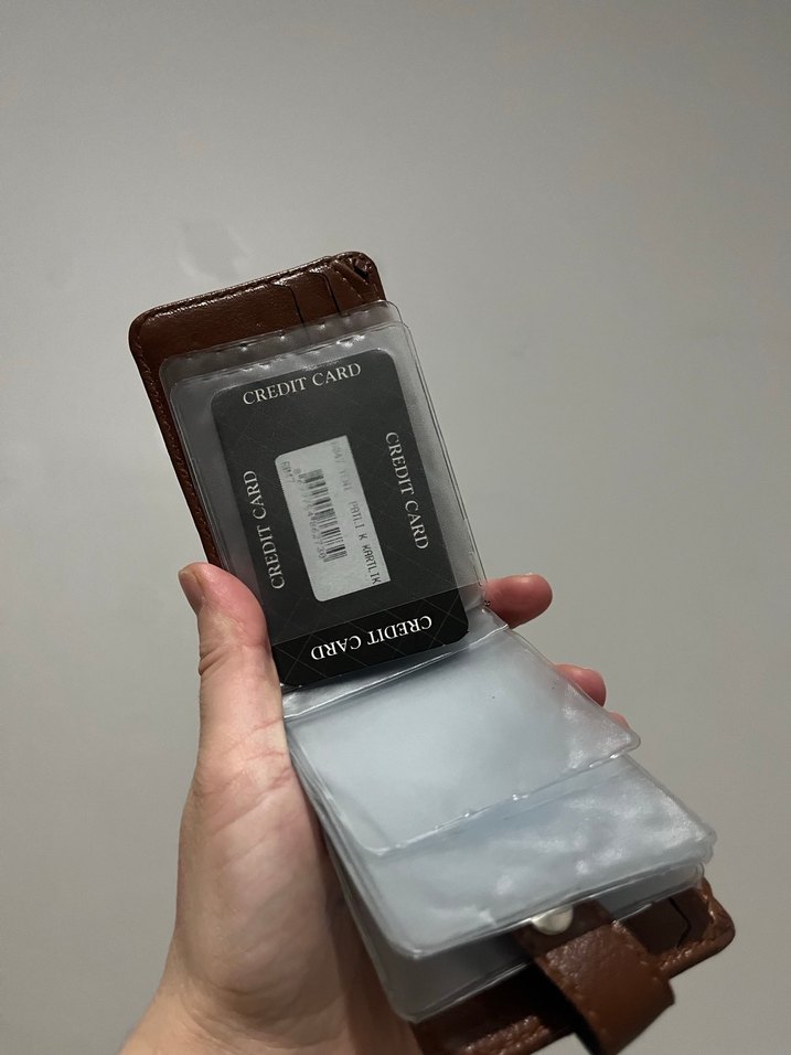 Koyu Kahverengi Minimalist Cüzdan - Görsel 4