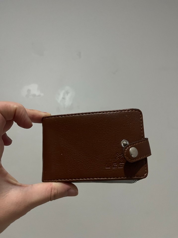 Koyu Kahverengi Minimalist Cüzdan - Görsel 2