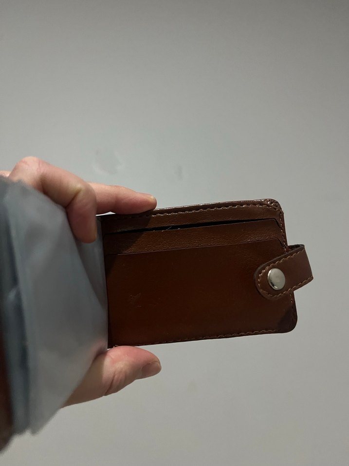 Koyu Kahverengi Minimalist Cüzdan - Görsel 5