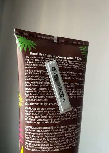 Benri Jamaica Doğal Bronzlaştırıcı Vücut Balmı - Görsel 7