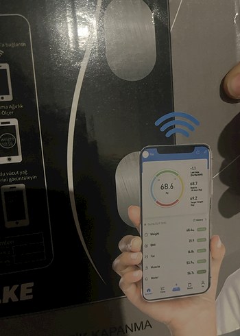 WELKE Dijital Akıllı Baskül Siyah - Görsel 2