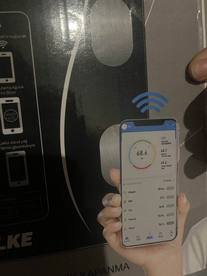 WELKE Dijital Akıllı Baskül Siyah - Görsel 2