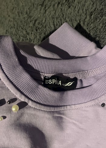 Mor Payetli Sweatshirt - Görsel 3