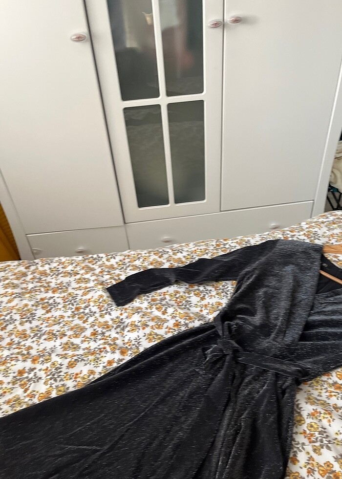 Simli dokulu elbise - Görsel 5