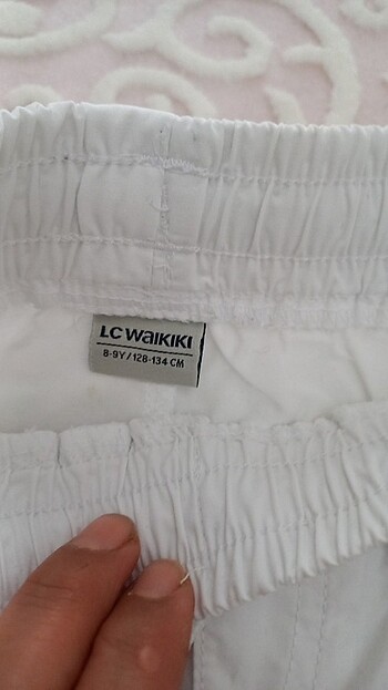 8 Yaş Beden beyaz Renk Lcw kısa pantolon 