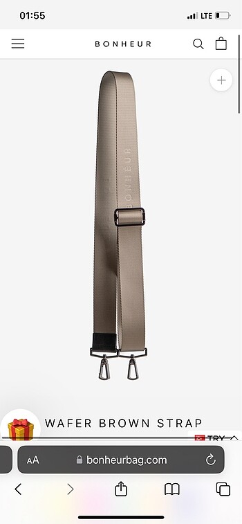  Beden altın Renk Bbag Bonheur strap çanta askısı
