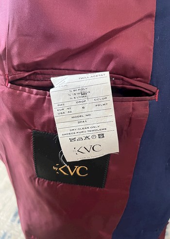 54 Beden Mavi Regular Fit Erkek Takım Elbise Ceketi