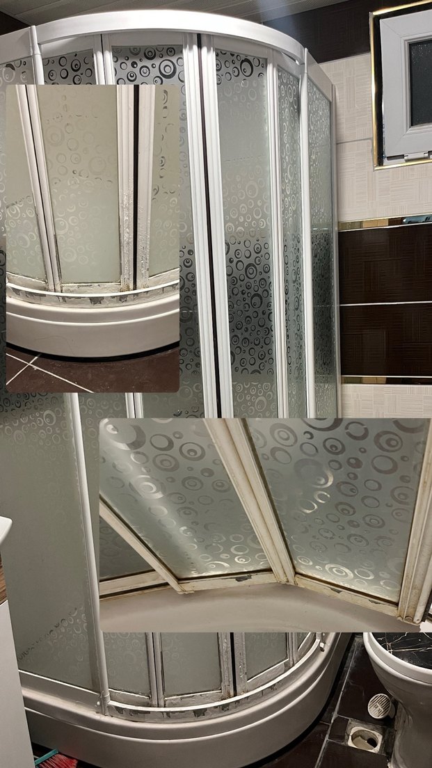 Gri-Beyaz Modern Duş Perdesi - Görsel 2