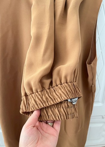 Bej Uzun Kadın Kimono - Görsel 3