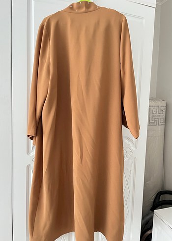 Bej Uzun Kadın Kimono - Görsel 4